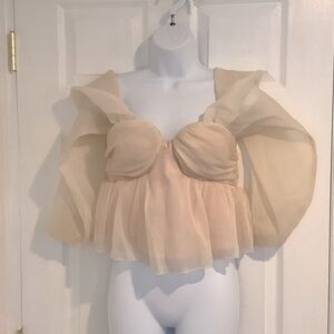 HOUSE OF HARLOW 1960 Shimmery Top